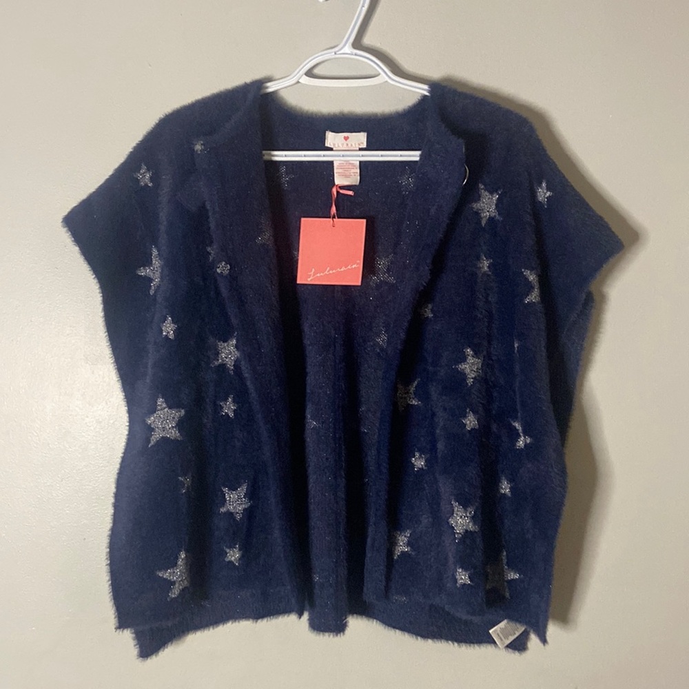 LILURAIN - Girl’s Shawl - Navy Blue - Size US 8